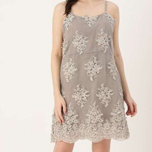 Lulu's Mini Dress White Crochet Lace Bodycon Medium Cocktail Party Night‎ Out